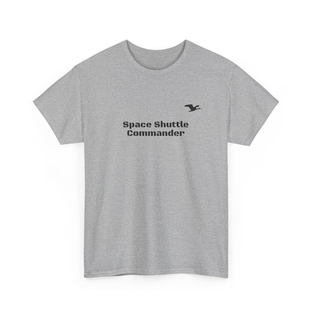 Space Shuttle Commander Small LogoCotton Tee