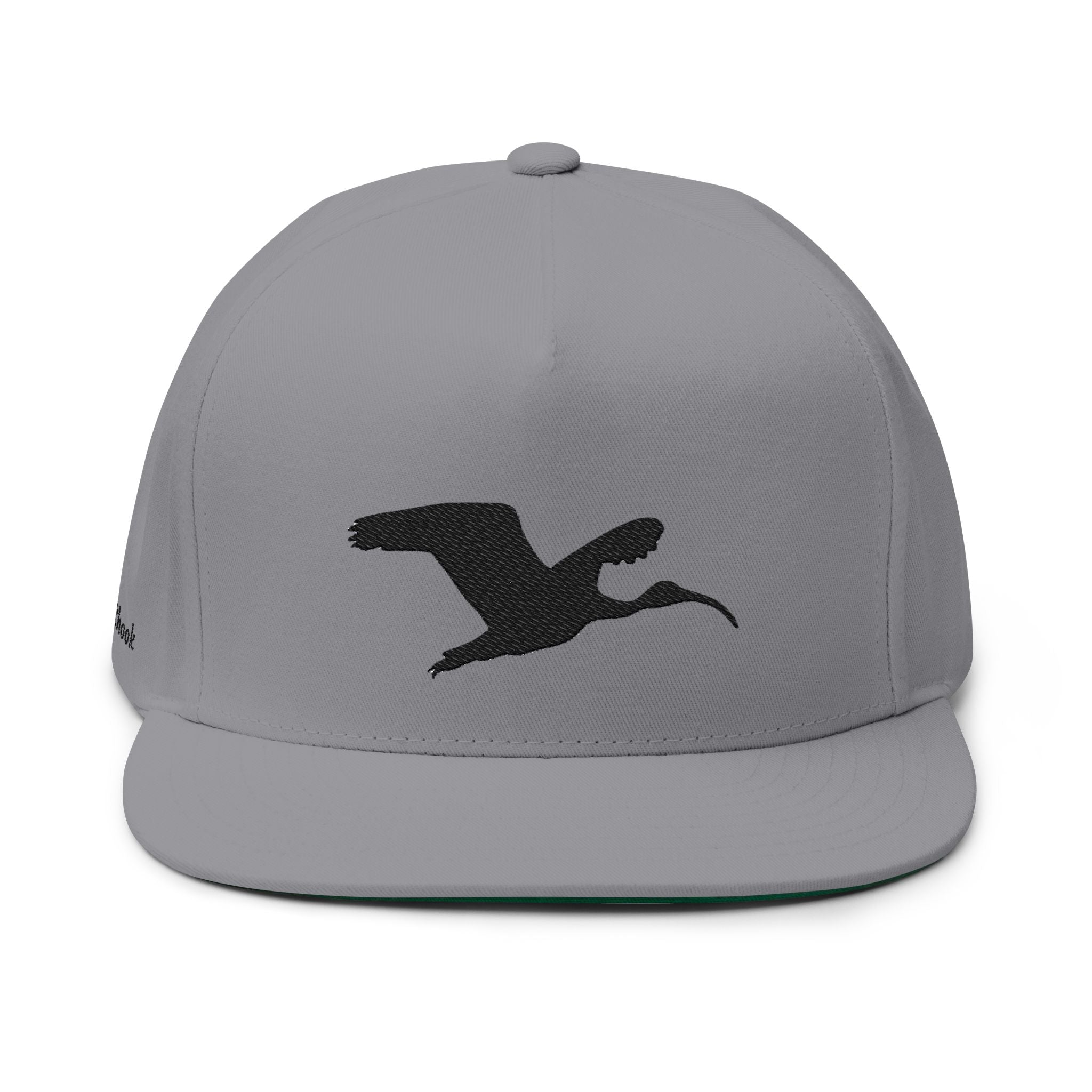 Embroidered Flat Bill Cap