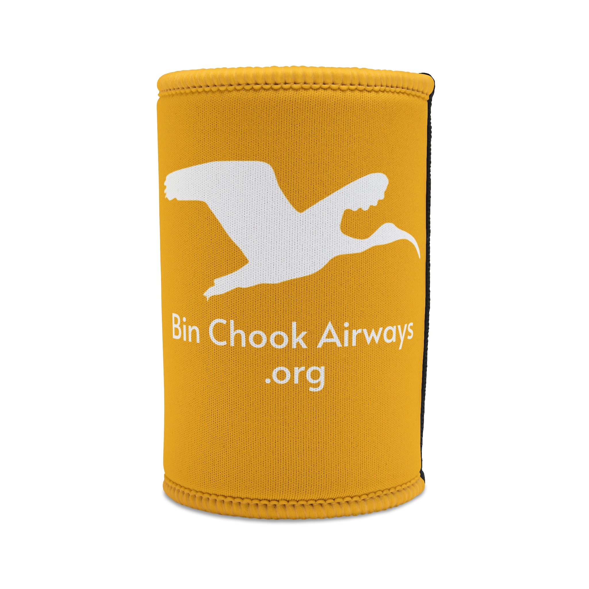 Beer Coozie - Yellow & White
