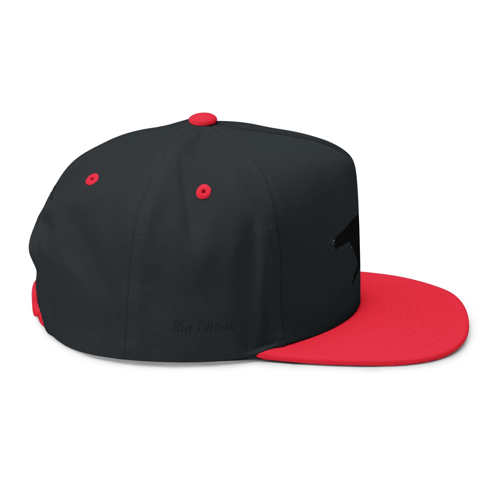 Embroidered Flat Bill Cap