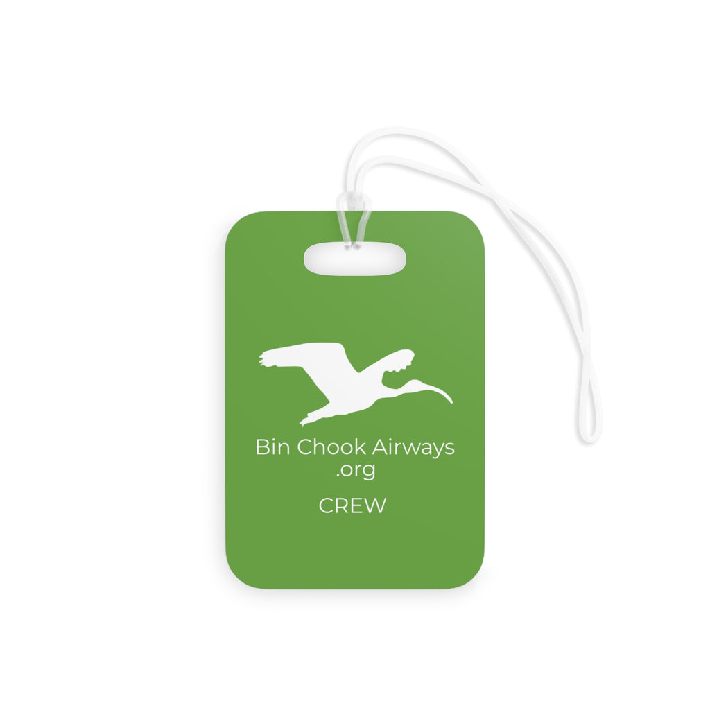 Flight Bag / Luggage Tag - Green & White