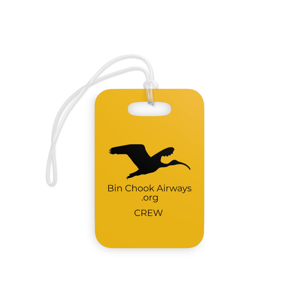 Flight Bag / Luggage Tag - Yellow & Black