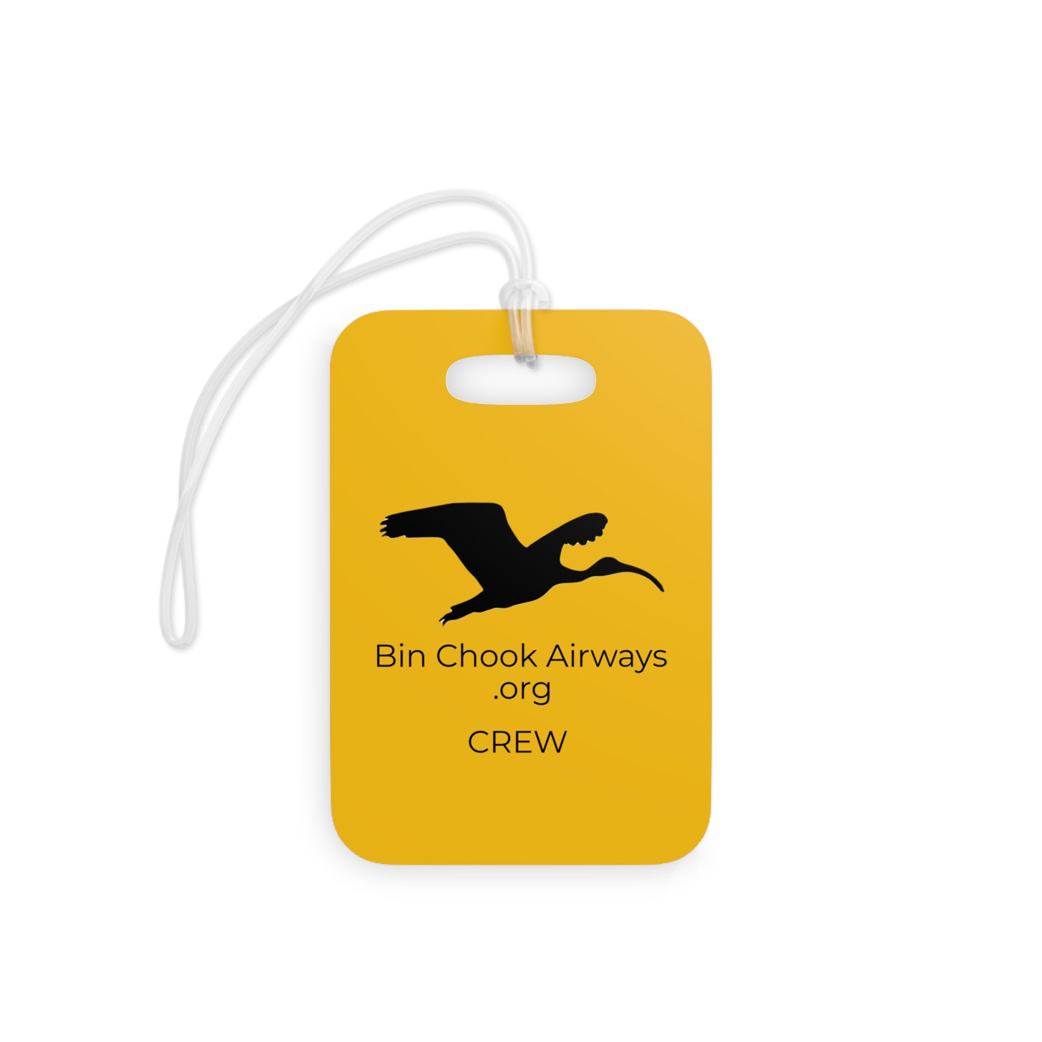 Flight Bag / Luggage Tag - Yellow & Black