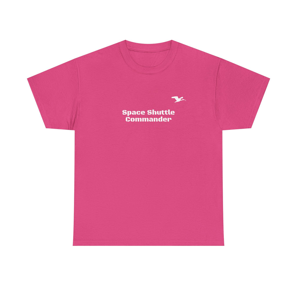 Space Shuttle Commander Small LogoCotton Tee