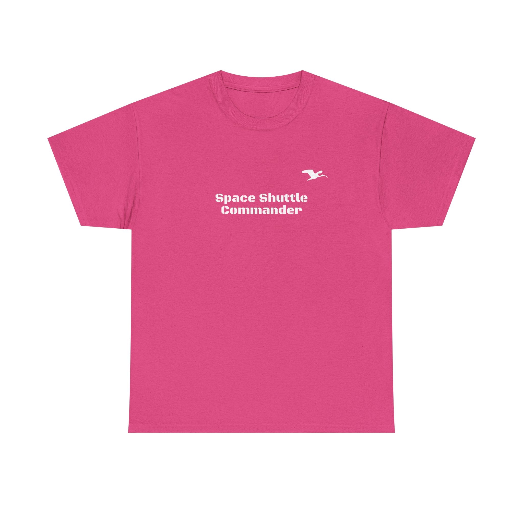 Space Shuttle Commander Small LogoCotton Tee