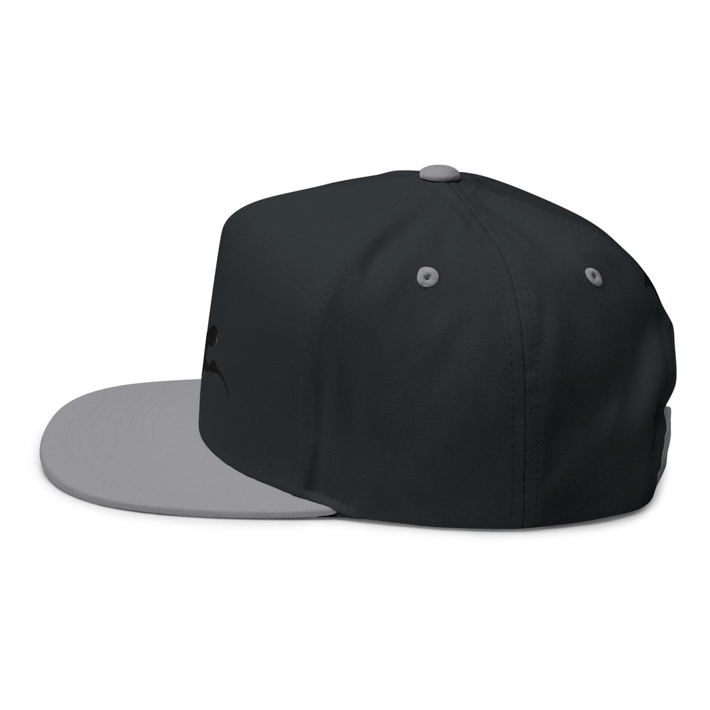 Embroidered Flat Bill Cap