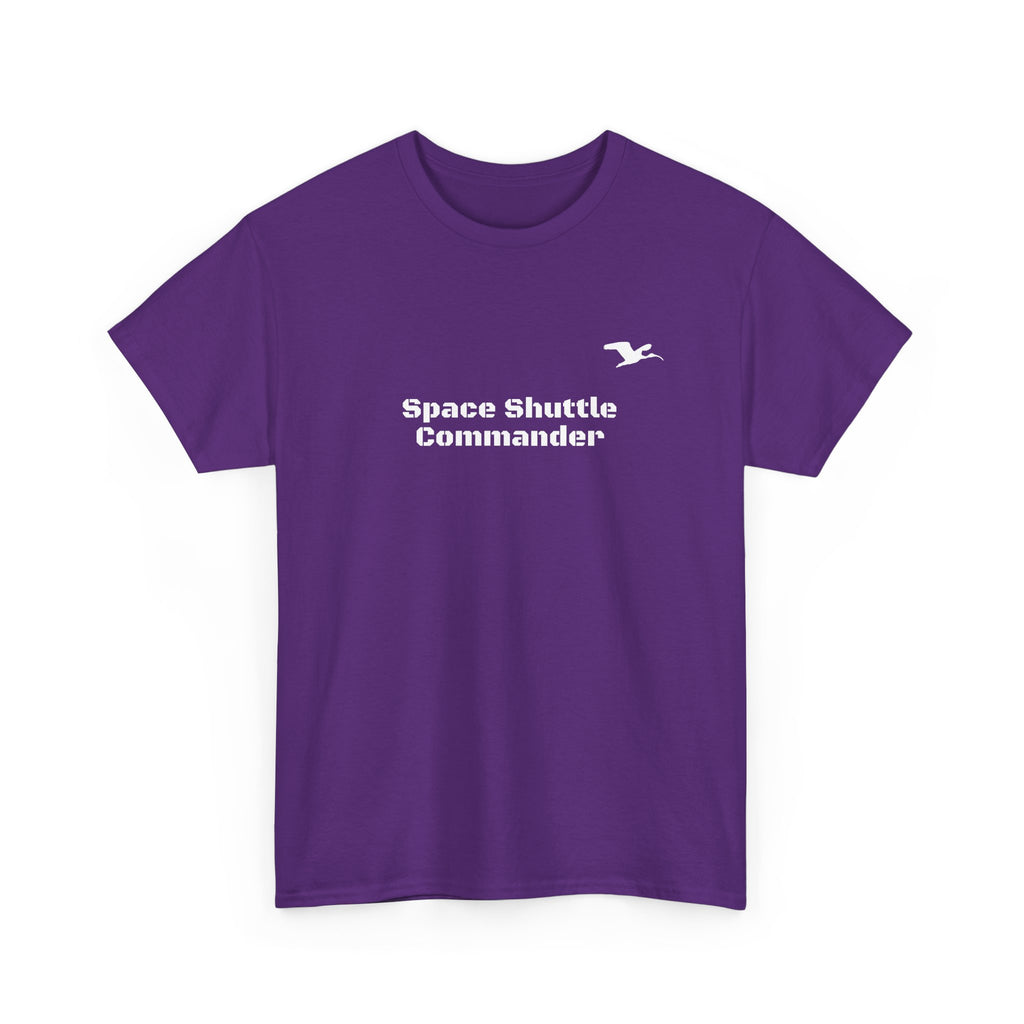 Space Shuttle Commander Small LogoCotton Tee