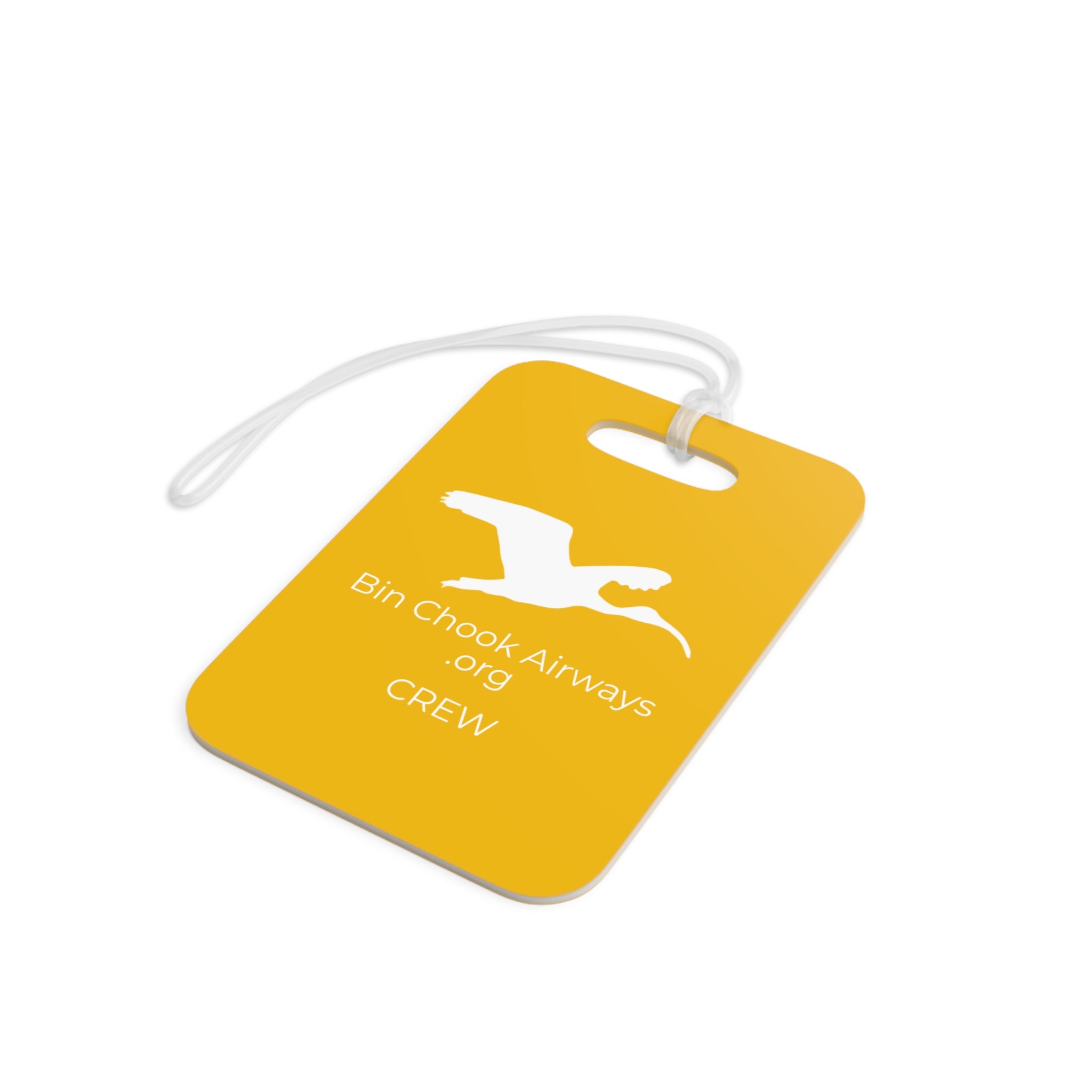 Flight Bag / Luggage Tag - Yellow & White