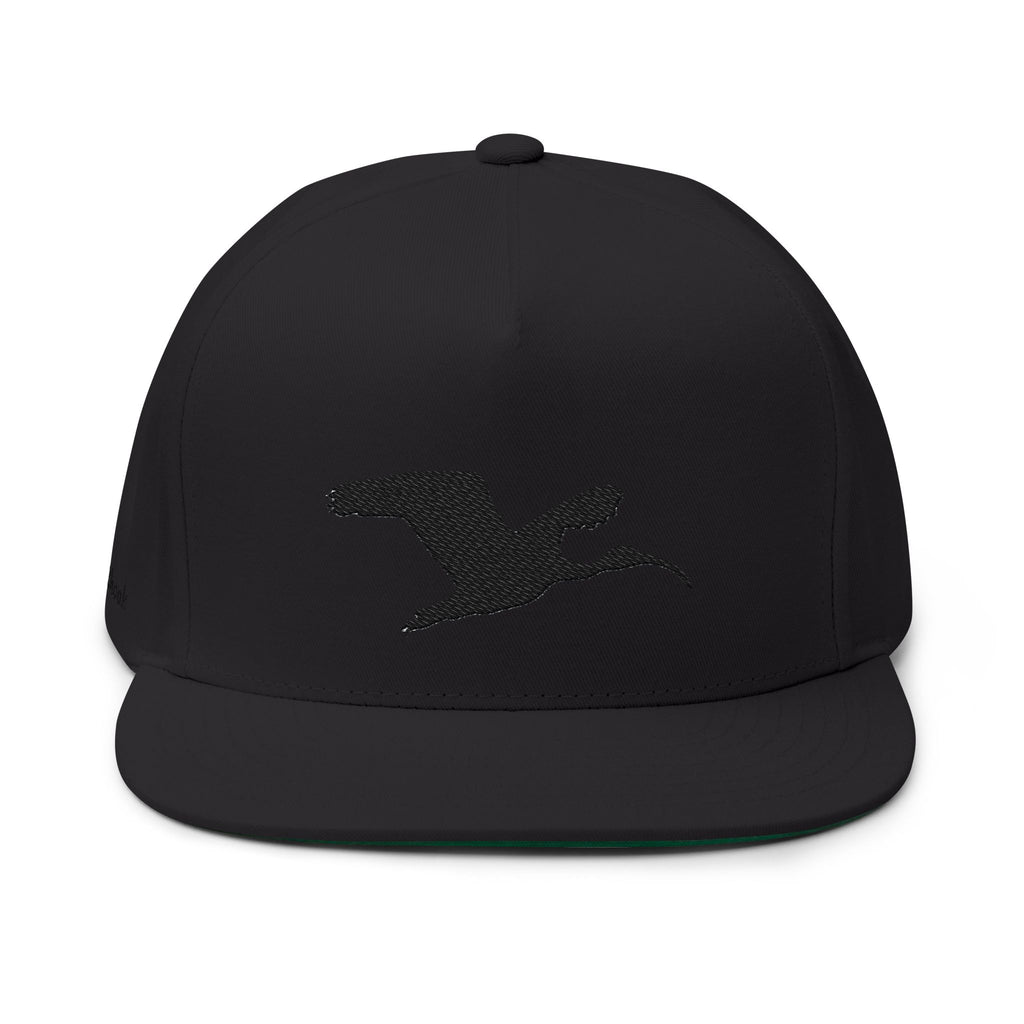 Embroidered Flat Bill Cap