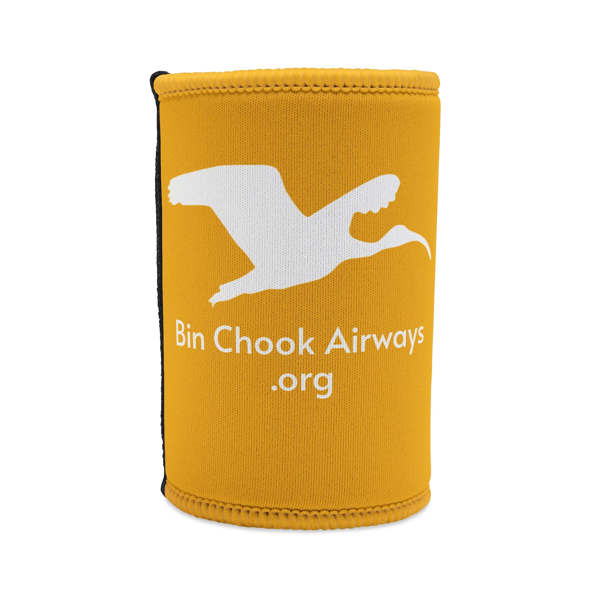 Beer Coozie - Yellow & White
