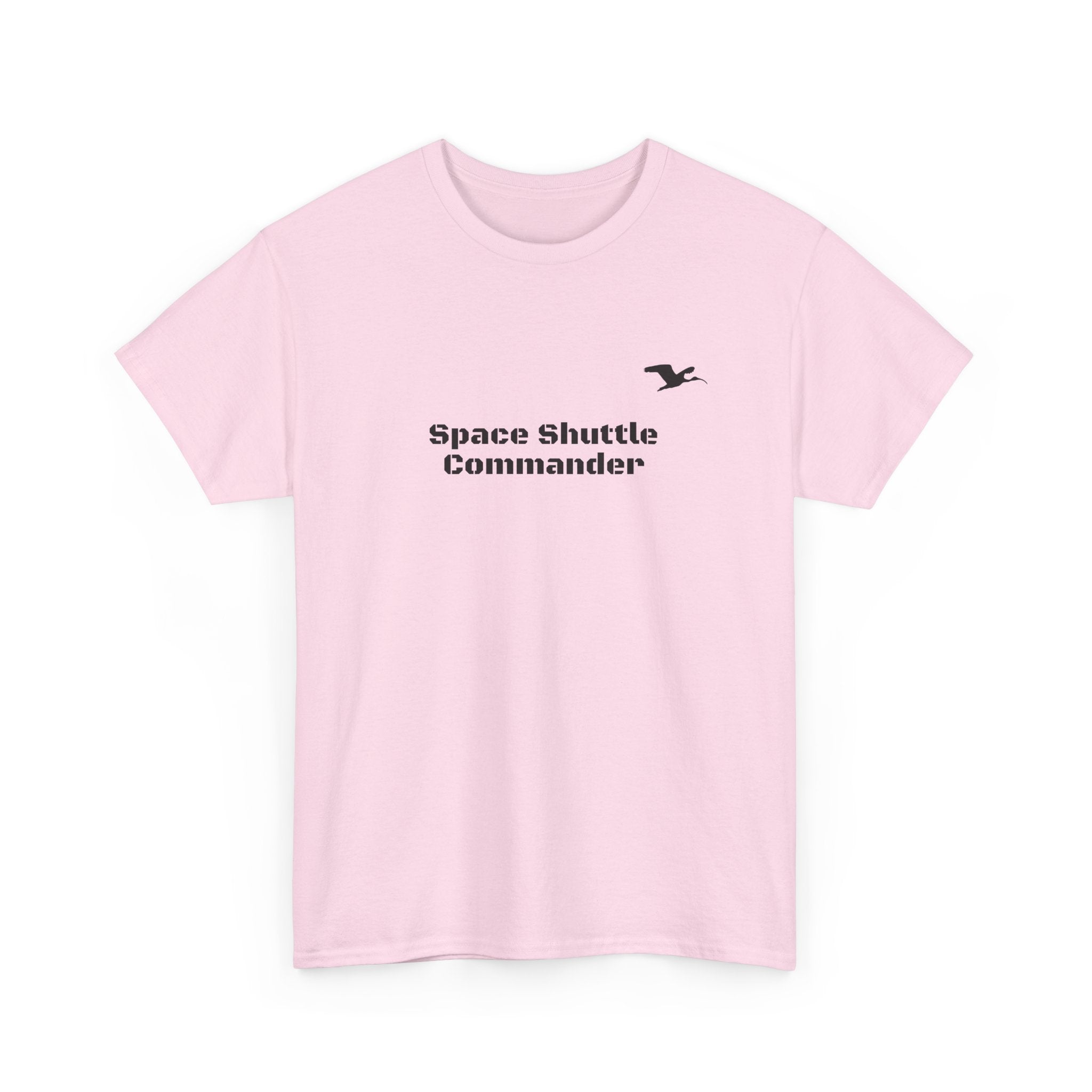 Space Shuttle Commander Small LogoCotton Tee