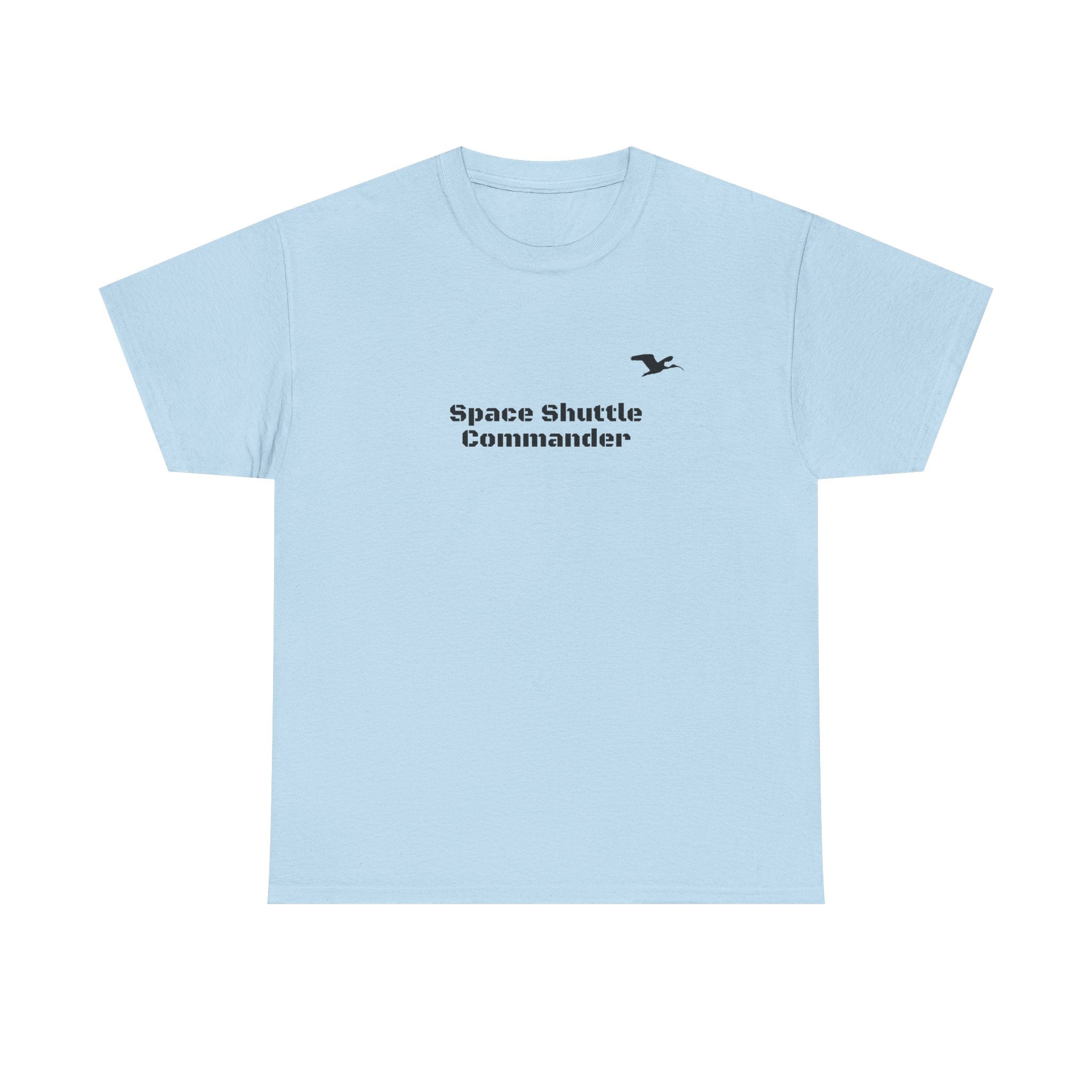 Space Shuttle Commander Small LogoCotton Tee