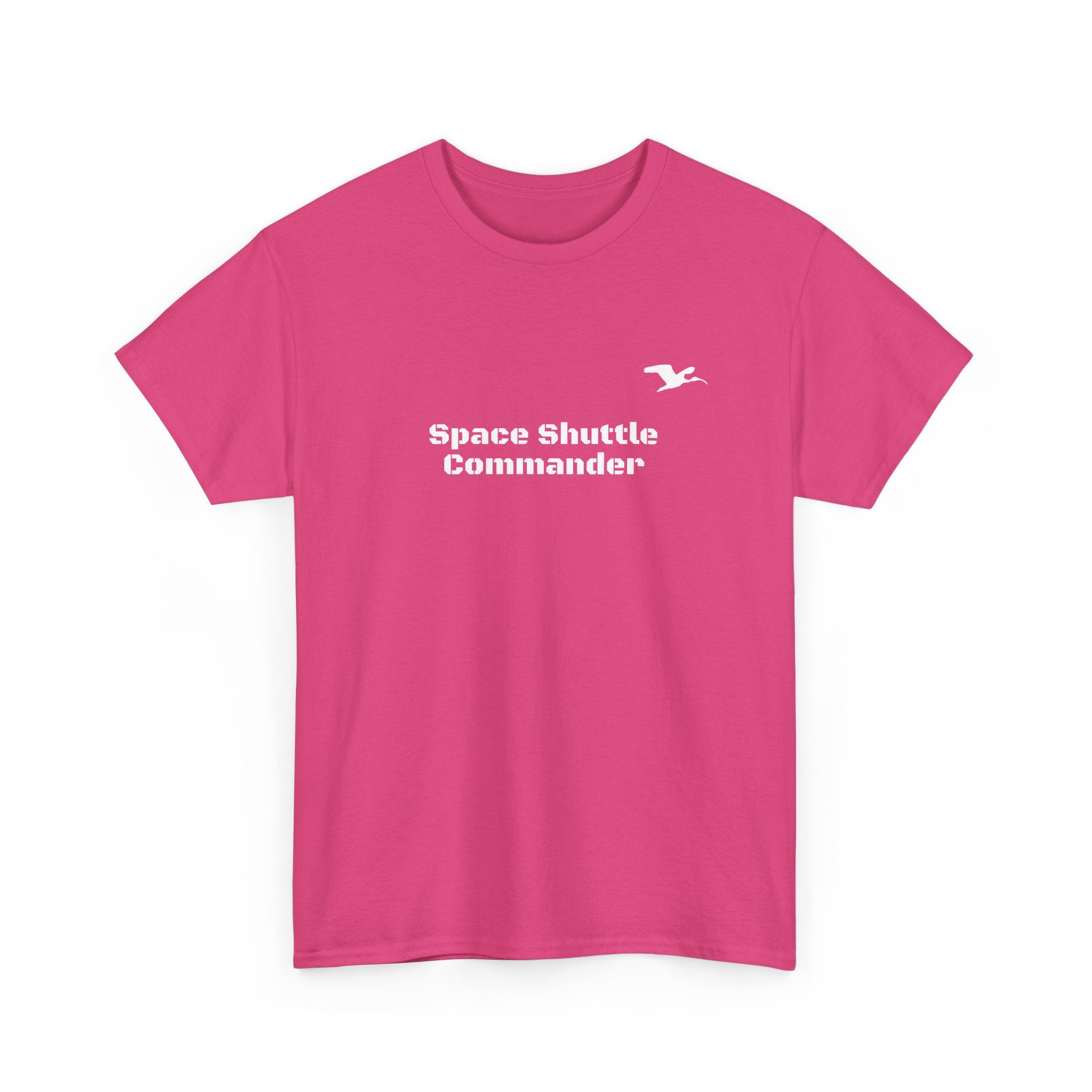 Space Shuttle Commander Small LogoCotton Tee