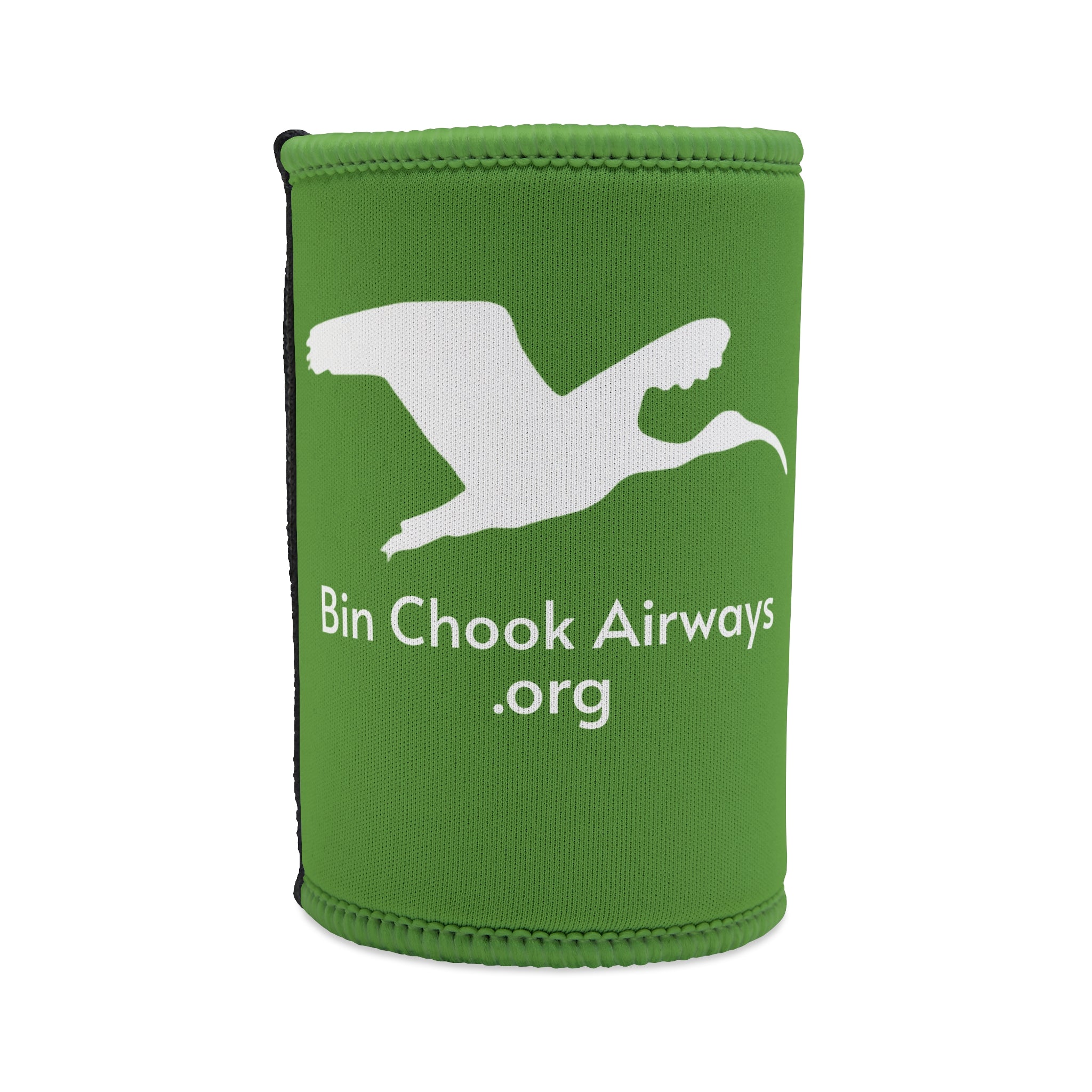 Beer Coozie - Green & White