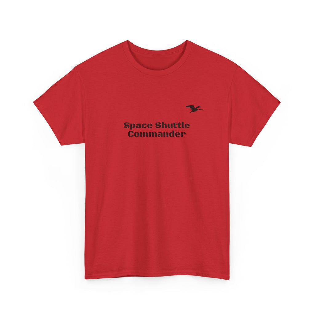 Space Shuttle Commander Small LogoCotton Tee