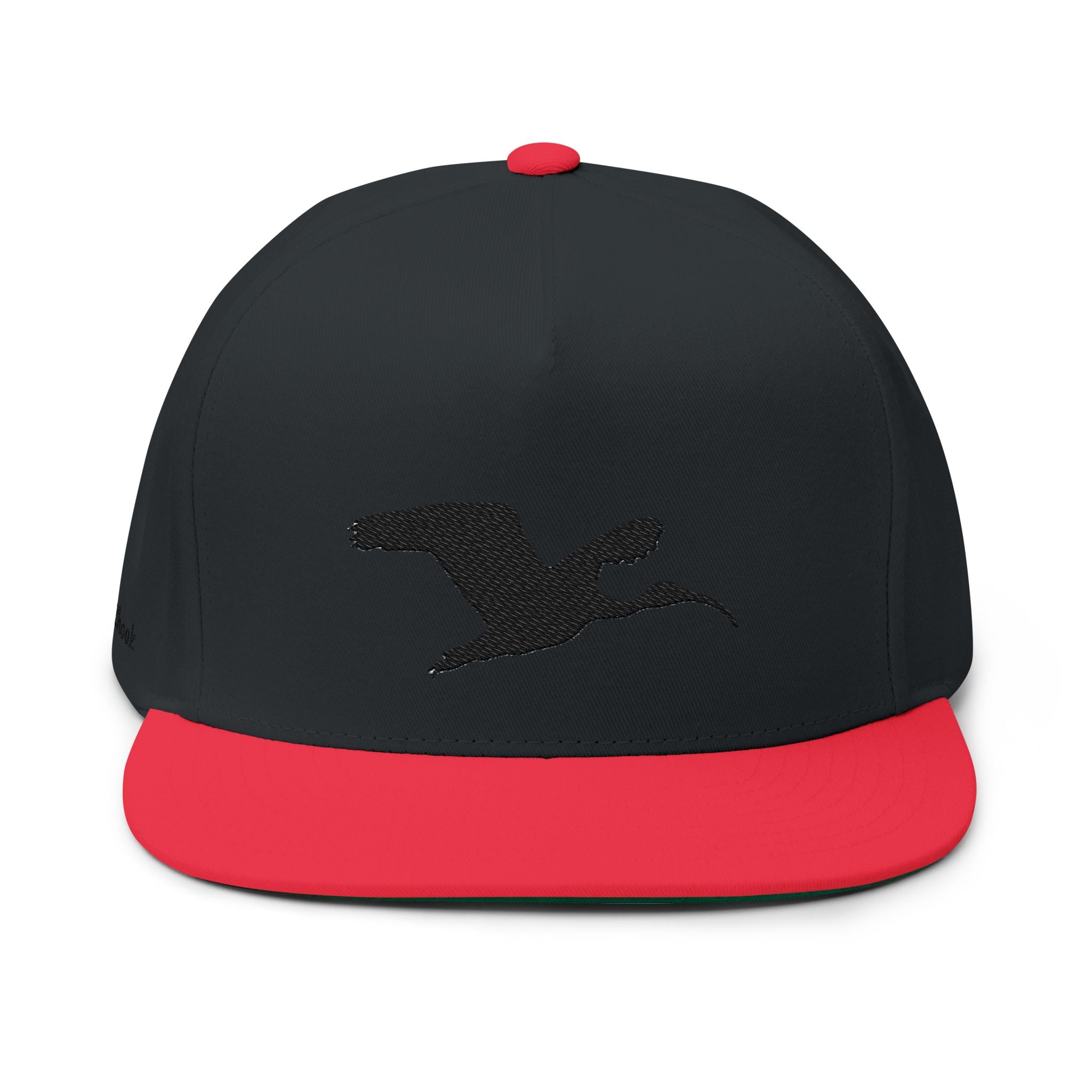 Embroidered Flat Bill Cap