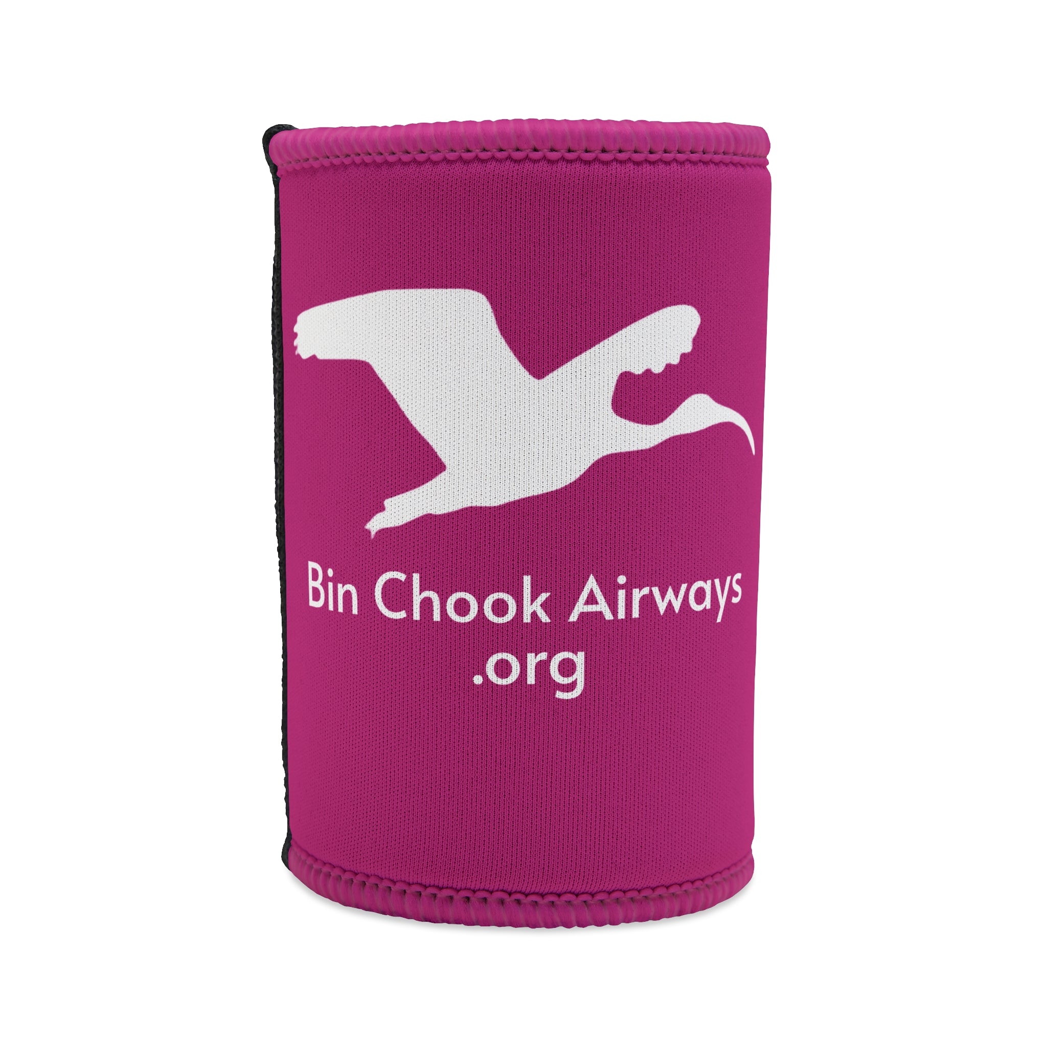 Beer Coozie - Pink & White