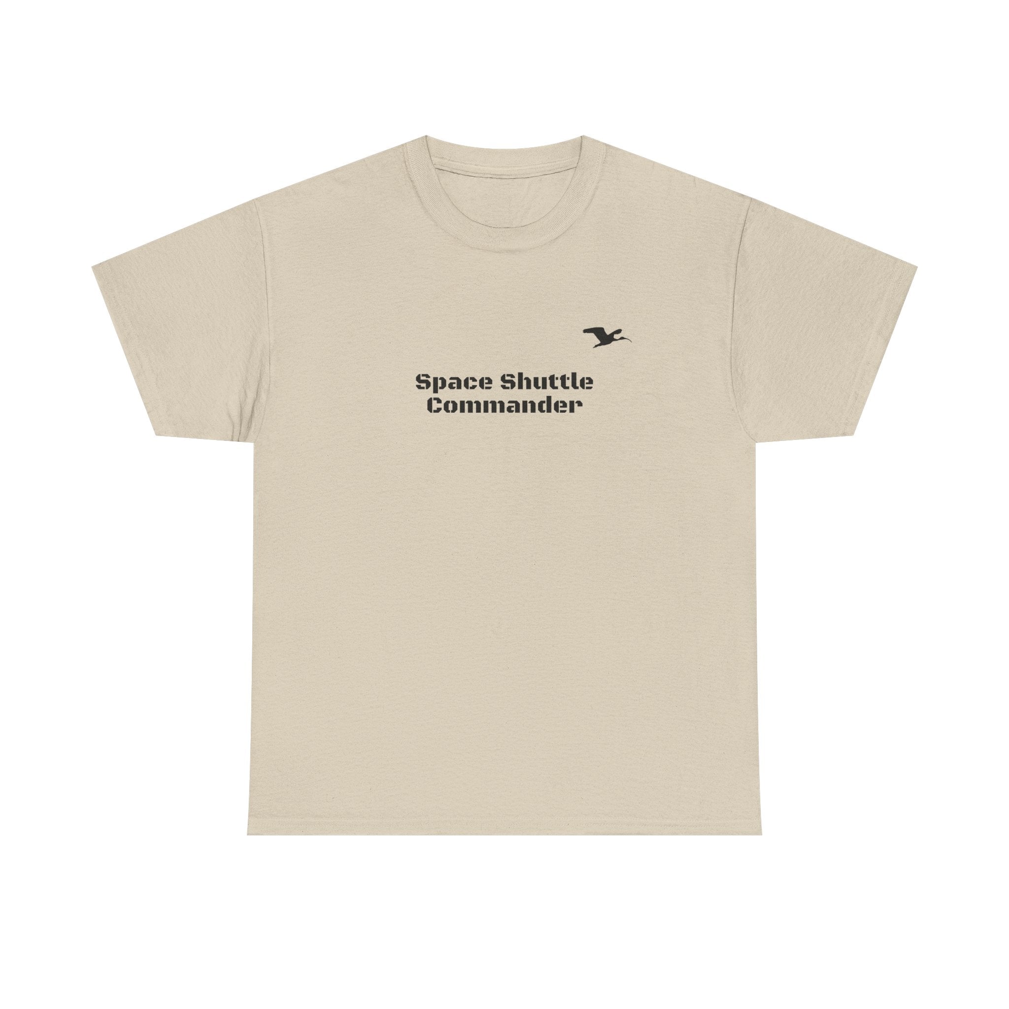 Space Shuttle Commander Small LogoCotton Tee