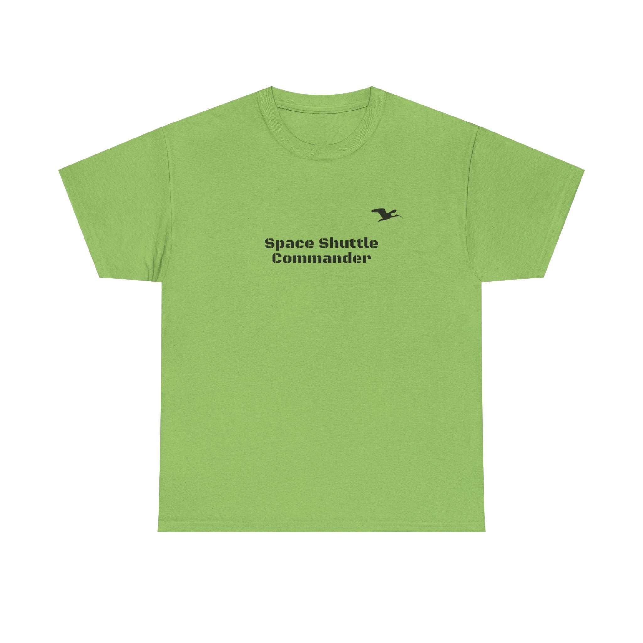 Space Shuttle Commander Small LogoCotton Tee