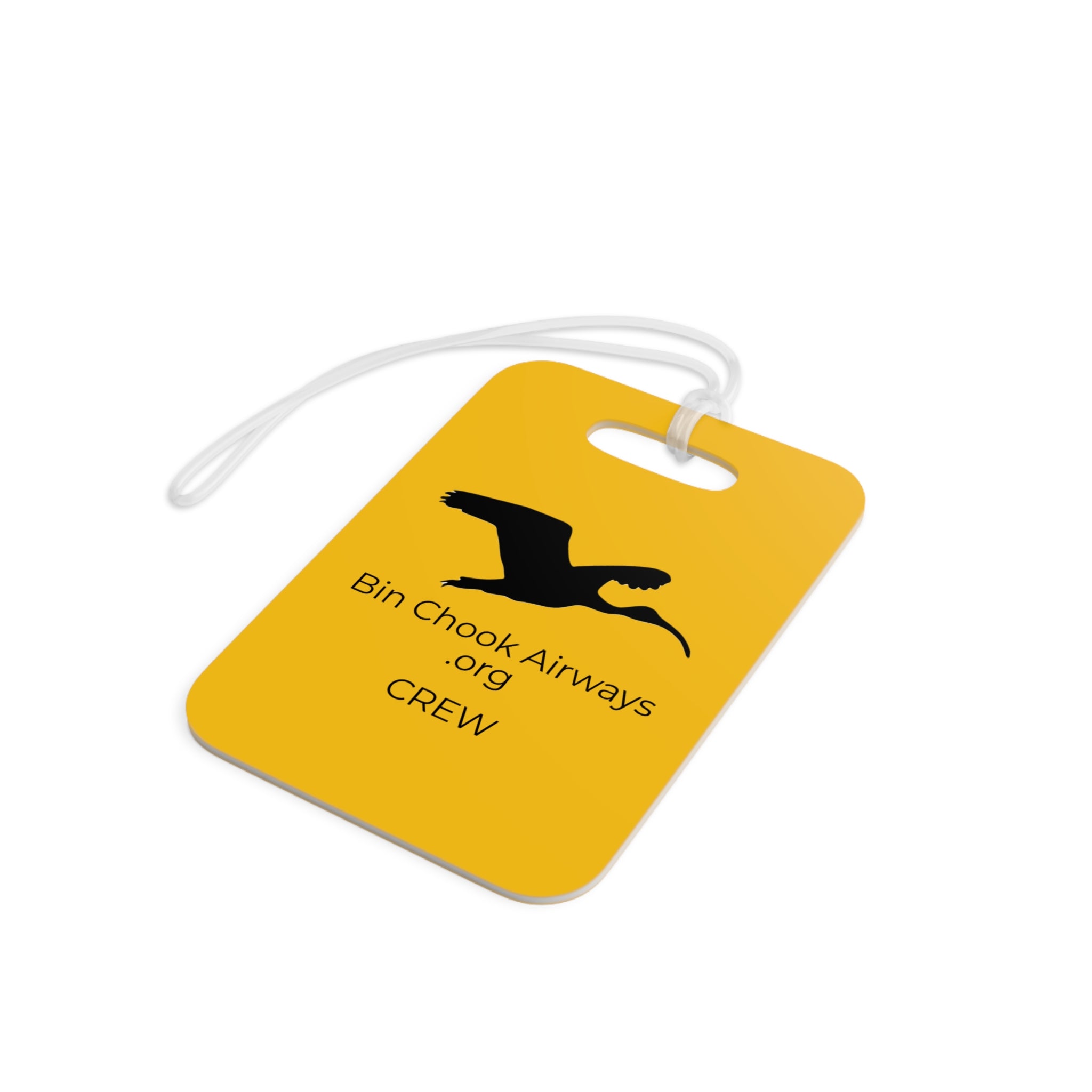 Flight Bag / Luggage Tag - Yellow & Black