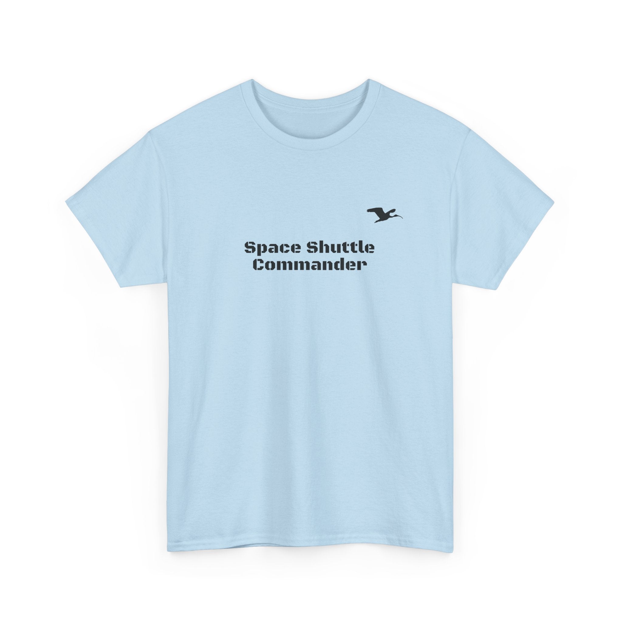 Space Shuttle Commander Small LogoCotton Tee