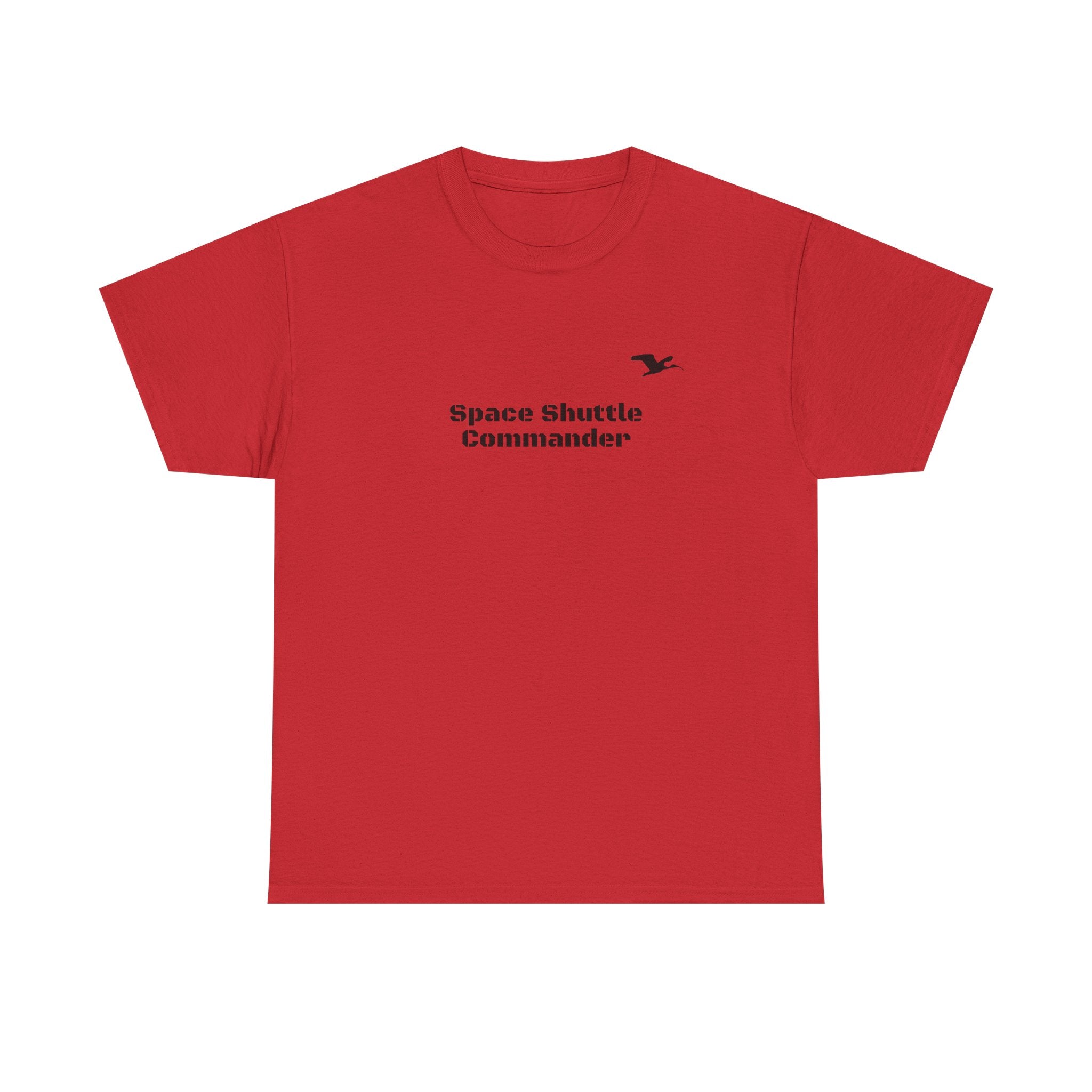 Space Shuttle Commander Small LogoCotton Tee