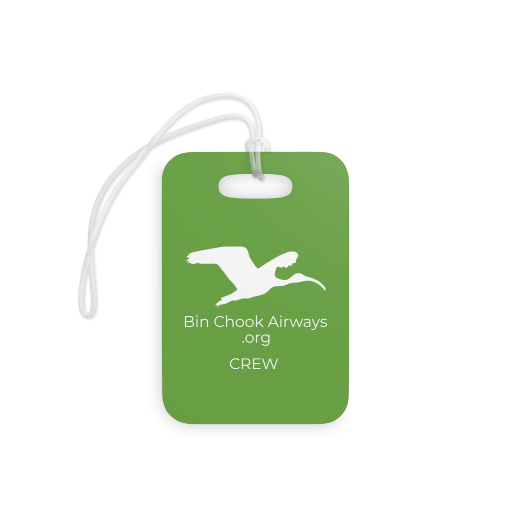 Flight Bag / Luggage Tag - Green & White