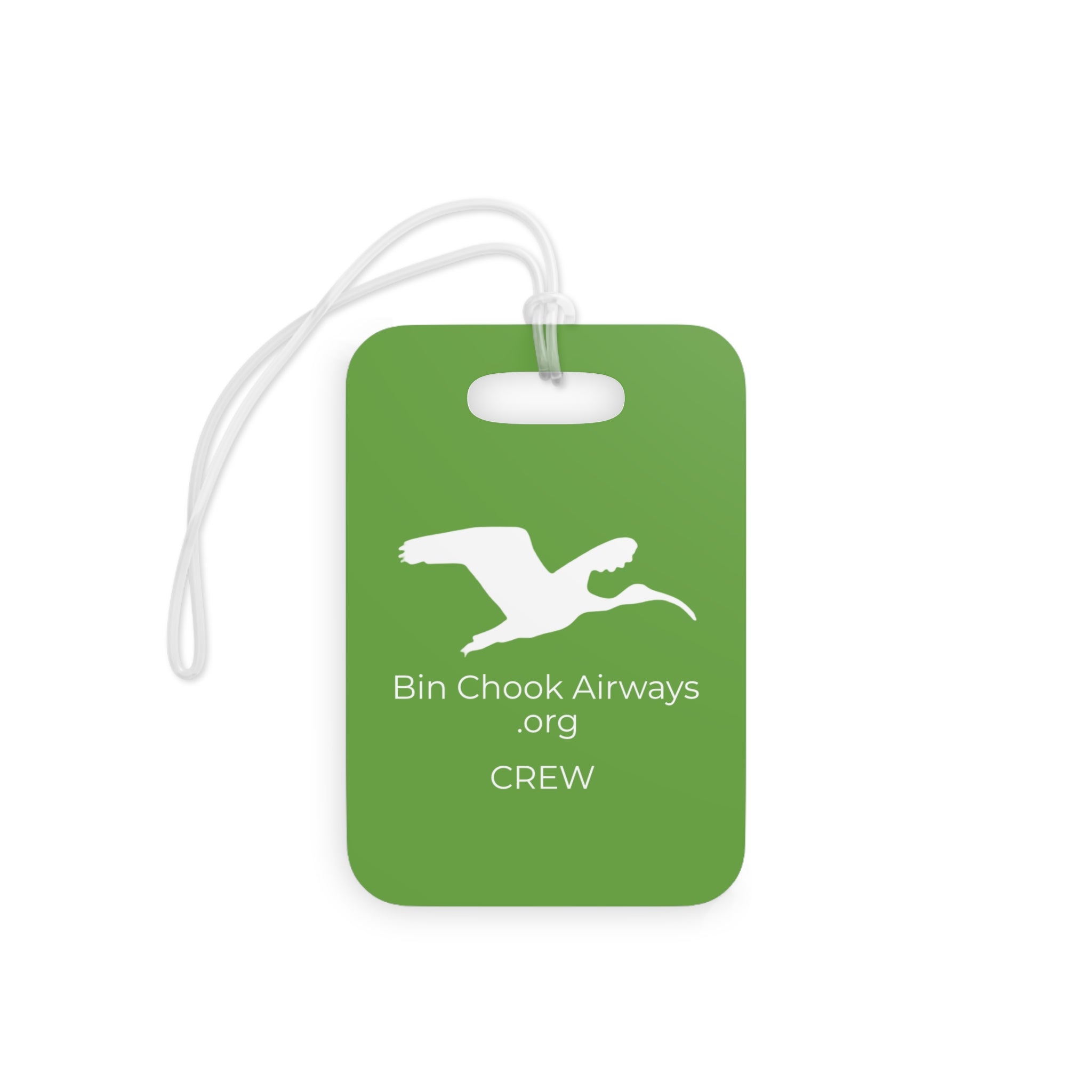 Flight Bag / Luggage Tag - Green & White