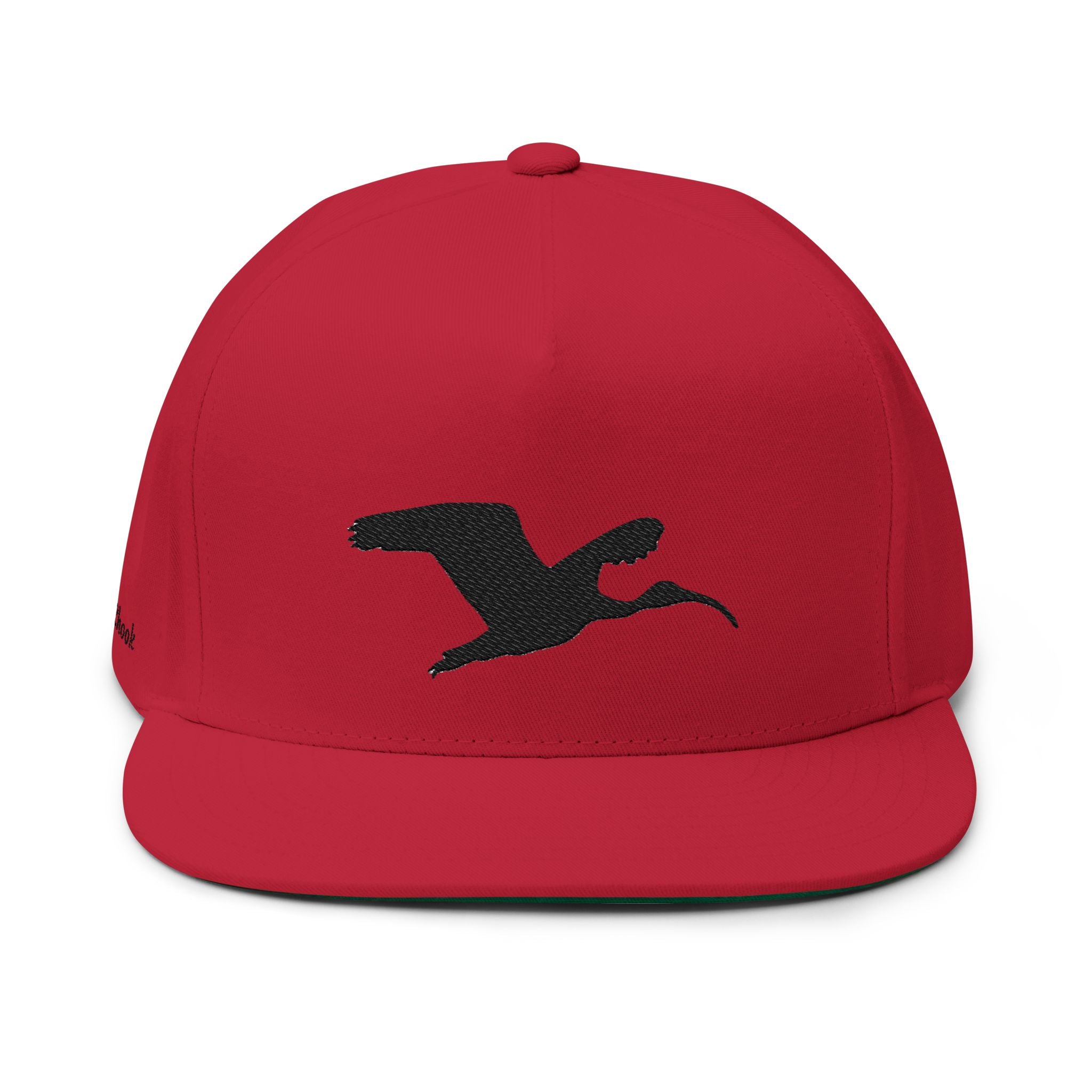 Embroidered Flat Bill Cap