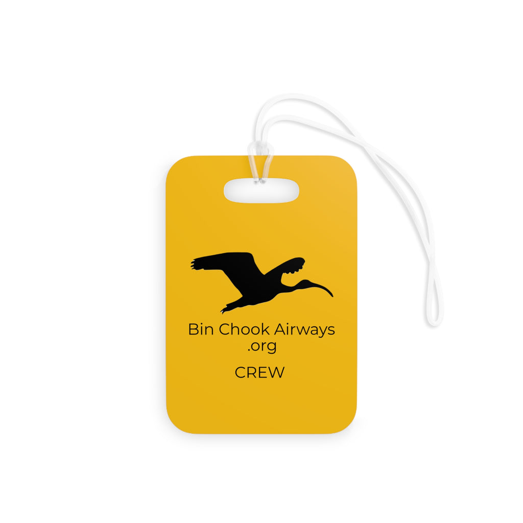 Flight Bag / Luggage Tag - Yellow & Black