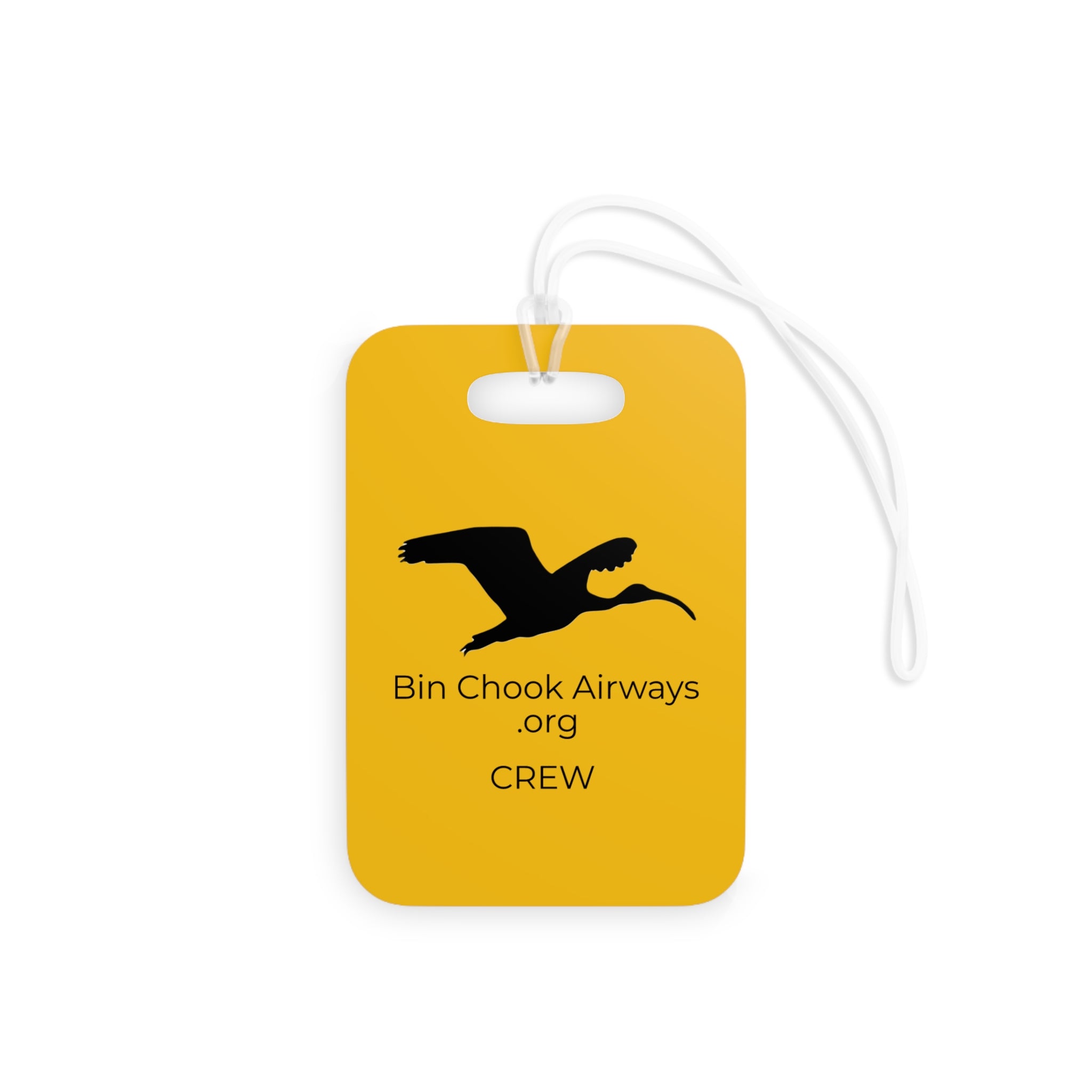 Flight Bag / Luggage Tag - Yellow & Black